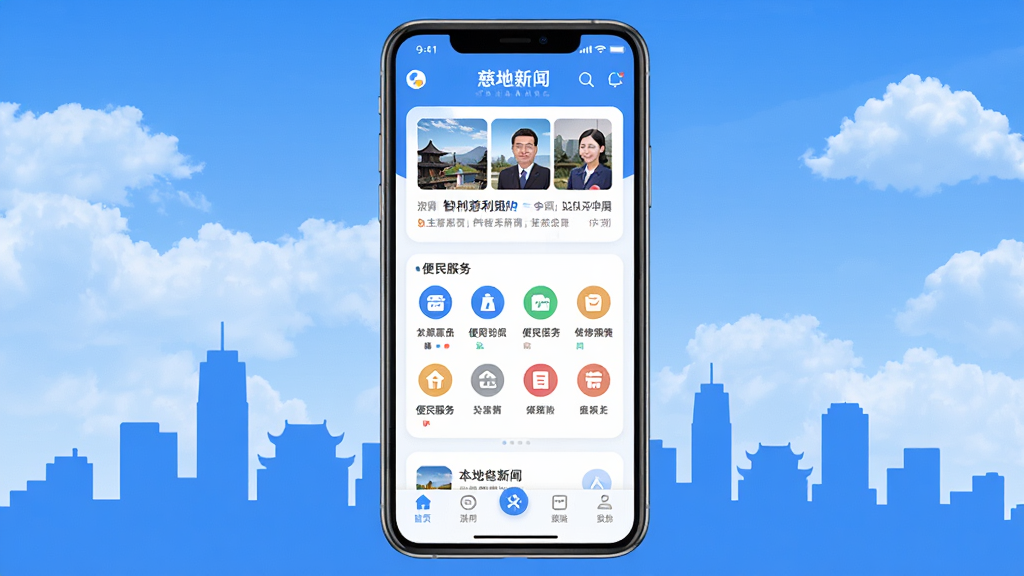 �ǻ۴���App������ȫòչʾ���ֻ���Ļ���з��ã�����Ϊ�������м�Ӱ��������ƣ���������ʾ����������Ѷ��Ƭ���������ͼ����󡢵ײ�����������ɫ������Ϊ��������ִ�����ƽ����ϸ��Բ�󣬻��ʸɾ������޶���Ԫ��