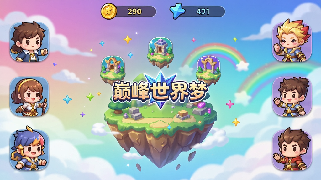 ���������ǡ��۷������Ρ���Ϸ�����棬����Ϊ����չʾ�λõ�����Ư���ؿ�ͼ�꣬���ܻ��ƿɰ���ɫ���棬�Ű�������½ṹ������ʾ��������������Ϊ���¿�ͨ���з磬ϸ�ڰ���������ա��ƶ䡢�ʺ硢�������ӣ����ʸ���ɾ��޶���Ԫ��