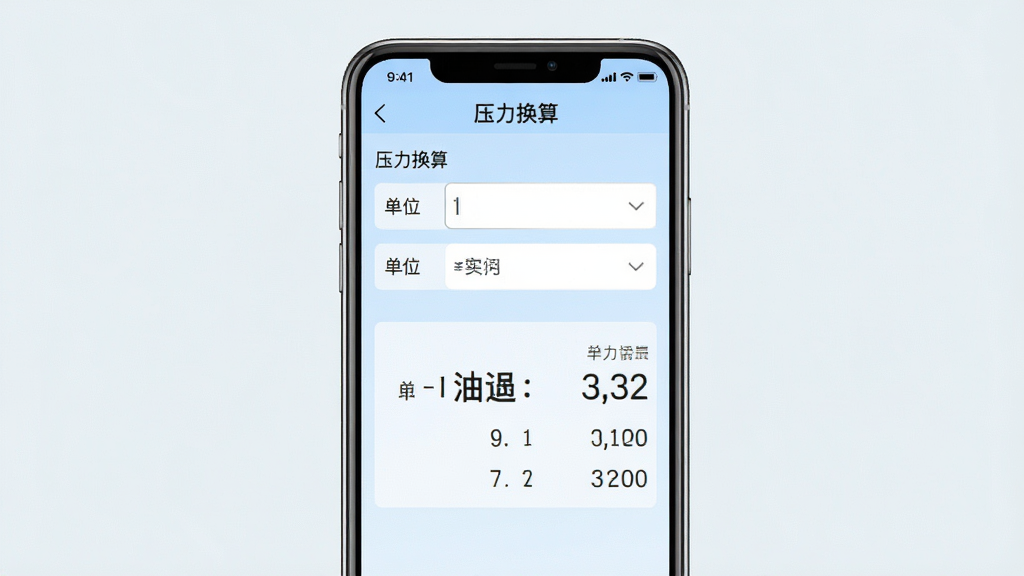 һ��չʾ���ͷ�����ƽ̨��App�ڵ�λ���㹤�ߵ��ֻ�����ͼ����Ļ��ʾ��ѹ�����㡱ҳ�棬�Ϸ��������͵�λ�����˵����·�ʵʱ��ʾ������������Ϊǳ��ɫ��������������������Լ�����ʸɾ��޶���Ԫ�أ�ͻ��ʵ�ù��߸�
