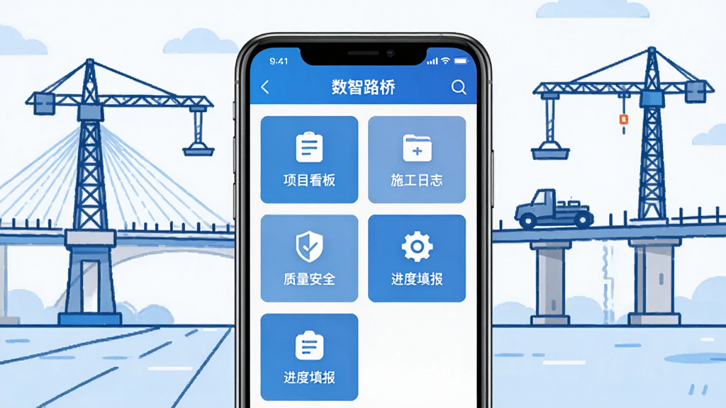 ����·��App������ȫòչʾ������������һ�������ֻ�����Ļ��ʾ����·��Ӧ����ҳ��������Ŀ���塢ʩ����־��������ȫ��������Ⱥ��Ĺ���ģ��ͼ�꣬����Ϊ�ִ���·��ʩ���ֳ��ļ�ʲ廭��������ɫ����������񣬻��ʸɾ��������޶���װ��Ԫ��