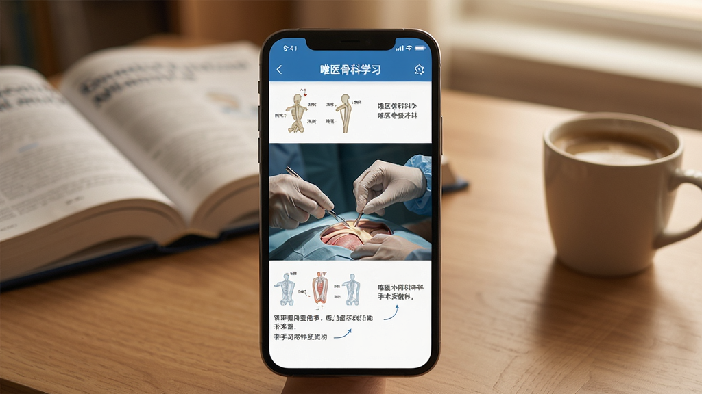 Ψҽ�ǿ�App�ڵ�������Ƶѧϰ���棬�ֻ���Ļ��ʾ���������������棬�Ա��н��ʽṹ��ע������ע�ͣ��������鷿���������Ϸ���ҽѧ�鼮��һ�����ȣ�����ɫ����ů�����������������ֻ���Ļ���ݣ����дʵ������ϸ�壬�޶���Ԫ��