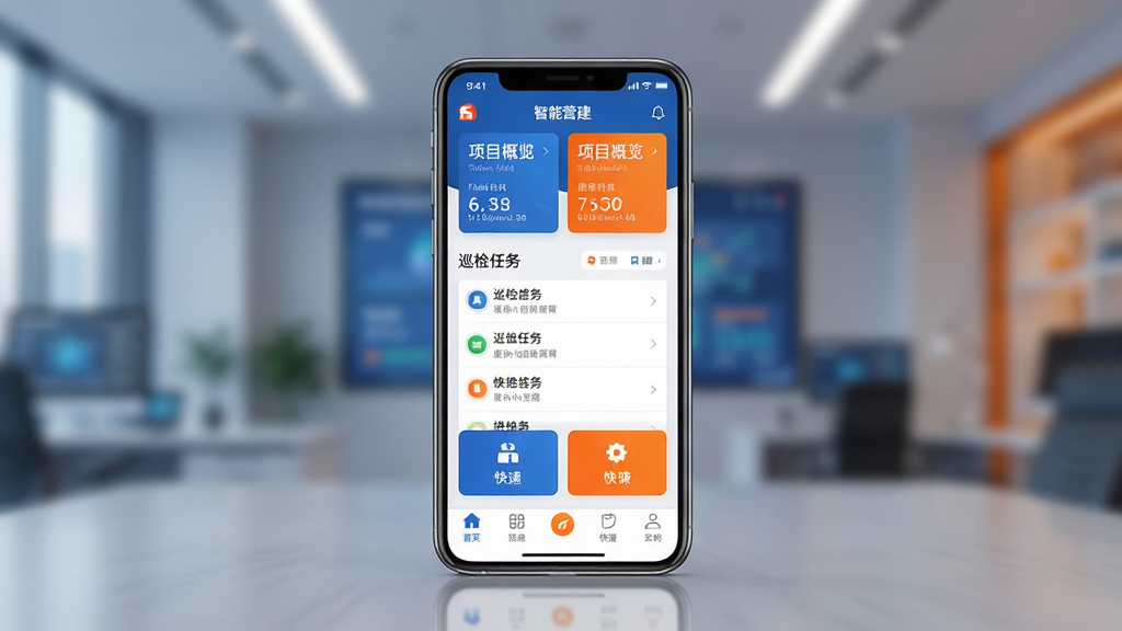 �ǻ�Ӫ������������ȫ��չʾ������Ϊһ�������ֻ����з��ã���Ļ����ʾ�ǻ�Ӫ��APP����ҳ����������Ŀ������Ƭ���м���Ѳ�������б��Ϳ�ݹ�����ڣ��ײ��ǵ������������������Ű�Ϊ���溣����񣬷���ִ��Ƽ��У�ϸ���ϴ��й������ͻ����ȵ���ɫ�����ʸɾ������޶���Ԫ��