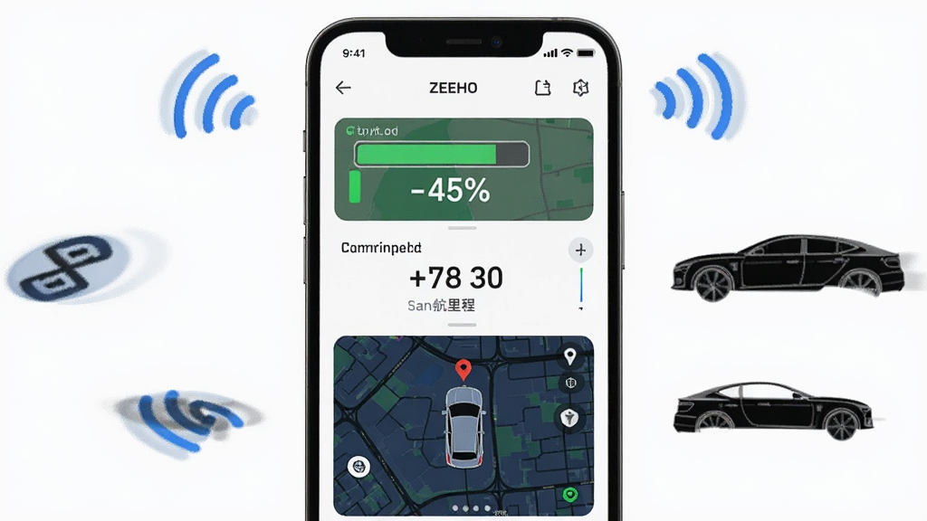 һ��չʾZEEHO App����״̬��ؽ����ͼƬ���ֻ���Ļ��ʾ�����ٷֱȡ�����������ֺͳ�����λ��ͼ����Χ�����������ź�ͼ��ͳ��������������Ƽ��У�ϸ�����������ʸɾ����޶���Ԫ��