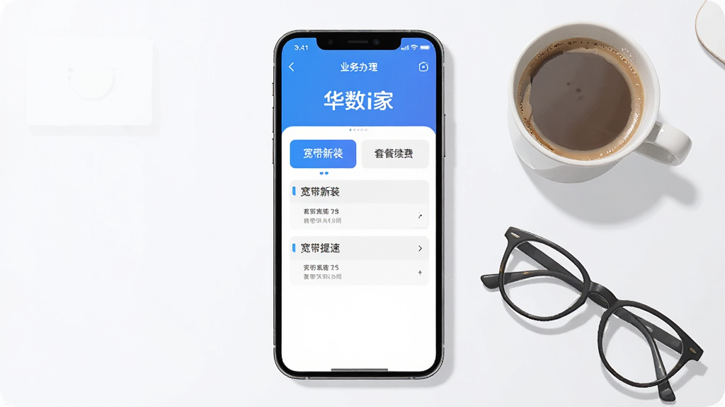 һ��AI���ɵĲ廭������������һ���ֻ���Ļ����Ļ����ʾ������i�ҡ�App��ҵ�����ҳ�棬ҳ���������г���������װ�������ײ����ѡ������������١���ѡ����ֻ��Ա߷���һ�����Ⱥ�һ���۾������岼�־��У�����Ǳ�ƽ���ִ��Ƽ��磬ϸ�ھ��£����ʸɾ����޶���Ԫ�ء�