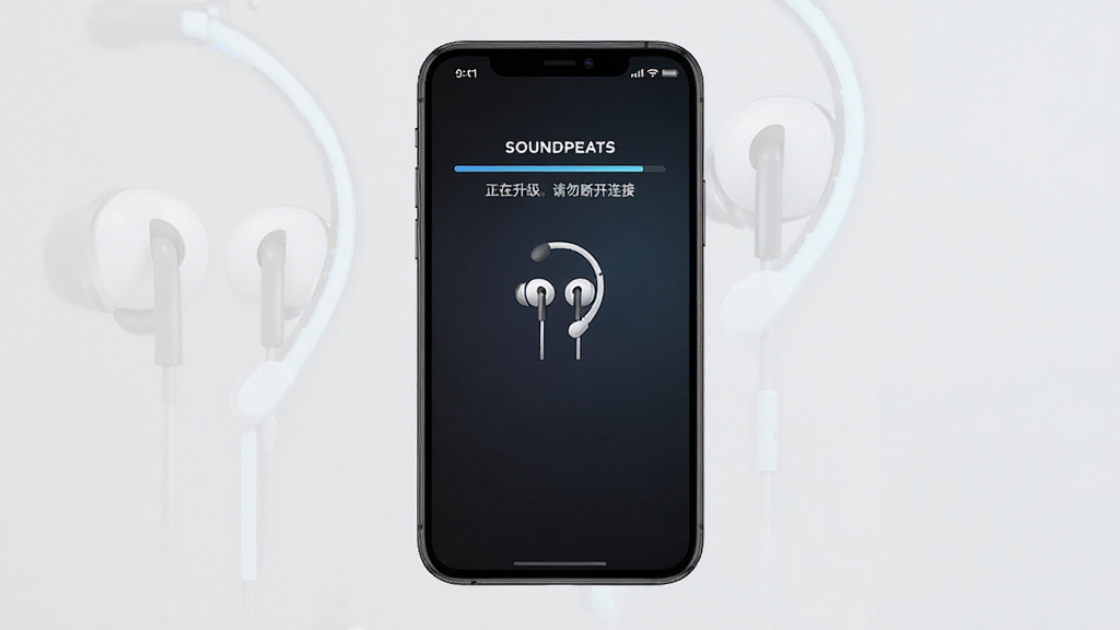 һ��SOUNDPEATS App�̼���������ͼ���ֻ���Ļ��ʾһ���������͡���������������Ͽ����ӡ�����ʾ���֣���Ļ�����ж���ͼ�꣬��������ɫ���䣬���Ƽ��У������������ɾ����޶���Ԫ�ء�