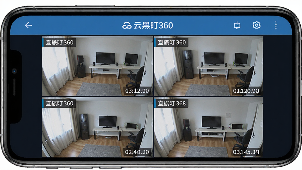 �ƶ�360���豸��������չʾͼ�������������ֻ���Ļ��ʾ�Ĺ����ػ��棬����Ϊ�Ϸ��������·���·��Ƶ�����Ű�����Գƣ����ΪдʵUI���ϸ�ڰ���ÿ���������Ͻǵ��豸���Ʊ�ǩ�����½ǵ�ʱ��������������ɾ��޶���Ԫ��