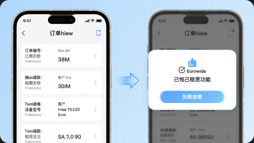 ���ü����޹���չʾͼ����������Ƕ����б����棬�Ҳ��ǵ������ѵ������м��ü�ͷ���ӱ�ʾ���̣�������ǳ��ɫ���䣬�ֻ��߿�Բ�󣬽���Ԫ��������ע������š������������ͻ��������豸�ͺŵ��ֶΣ�������ִ������ʸɾ�