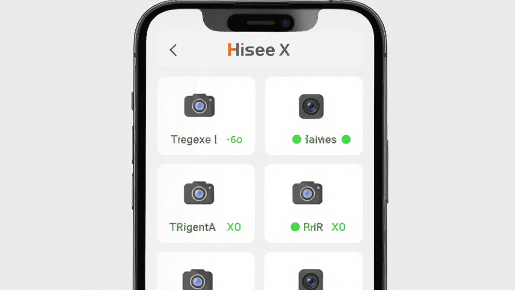 Hisee X���豸�������棬�ֻ���Ļ��ʾ�豸�б���Ƭ��ÿ����Ƭ������ͷͼ�������״̬��������Hisee X��־������Ϊǳ��ɫ���������룬��ƽ����ƣ�ϸ�ڸɾ��������������޶���Ԫ��