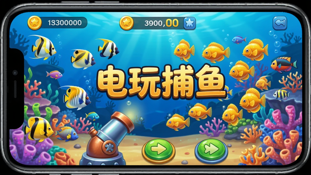 ��������չʾһ���ֻ�������Ϸ���棬������ɫ�����޵�������������ȴ���ͻƽ���Ⱥ�ζ����ײ�����̨�ͷ��䰴ť��������ʾ���������������������������нֻ��磬ϸ��Բ�����������ʸɾ��޶���Ԫ�أ�ͼƬ�д������֡����沶�㡱