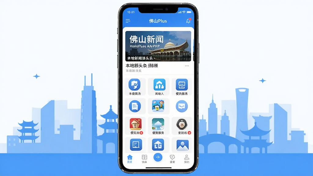 һ��չʾ����ɽPlus��APP���Ľ�����ֻ�����ͼ���ֻ���Ļ��ʾ��ҳ������������ͷ�����������ͼ������͵ײ��ĵ������������Ǽ��ķ�ɽ���м�Ӱ������ִ���ƽ��������ɫ��������ɾ��޶���Ԫ�أ���������