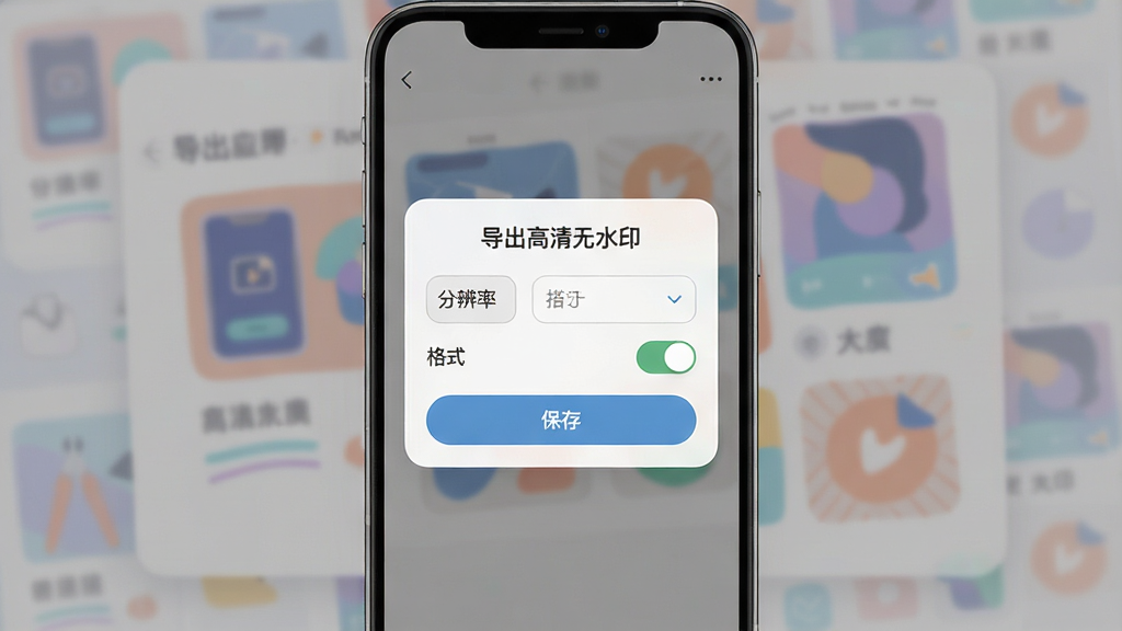 FabriqueӦ�õ������ý��棬�ֻ���Ļ��ʾ����ѡ����������ֱ���ѡ�񡢸�ʽ�л��ͱ��水ť��������ģ���������ƷԤ�������������ִ���ɫ����ͣ�ϸ�����������ʸɾ��޶���Ԫ�أ�ͼƬ������Ϊ������������ˮӡ��