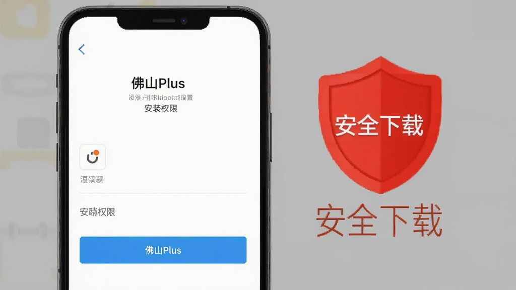 һ���ֻ���Ļ��ʾ����ɽPlus���İ�װȨ�����ý��棬�Ա���һ����Ŀ�ĺ�ɫ����ͼ��͡���ȫ���ء������������Ǽ��Ļ�ɫ���������ƽ�����ʸɾ�