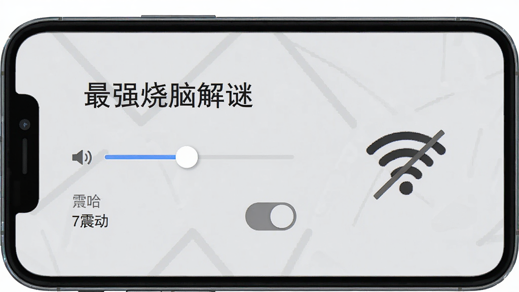 �ֻ���Ļ��ʾ����ǿ���Խ��ա���Ϸ���ý��棬���������������ڻ�����𶯿��أ�������ǳ��ɫ�������Ա���һ��WiFiͼ�����滭��б�ܱ�ʾ����״̬�����ɾ����࣬���������޶���Ԫ��