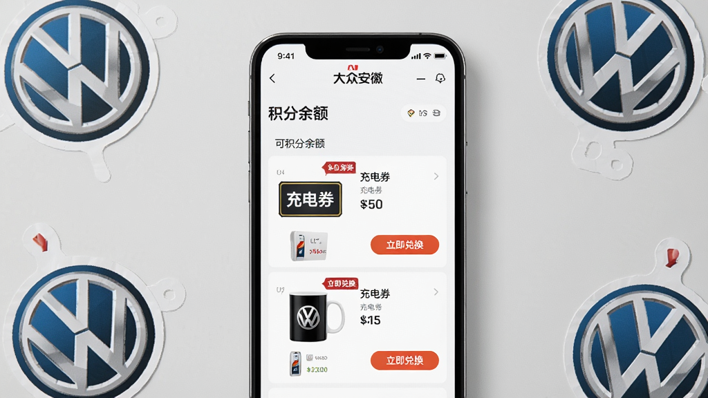 һ��չʾ�����ڰ��ա�APP�����̳�ҳ���ͼƬ�������������ֻ���Ļ��д����Ļ��ʾ�������Ϳɶһ���Ʒ�б����������ȯ�ʹ���Ʒ�����˱��������Ǽ���ǳ��ɫ���棬����Ϊ�ֻ����У���Χɢ�伸������LOGO����ֽ�����Ϊ���̴����磬ϸ�ڰ�����Ʒ�۸��ǩ�͡������һ�����ť�����ʸɾ��޶���Ԫ�أ��������ȡ�