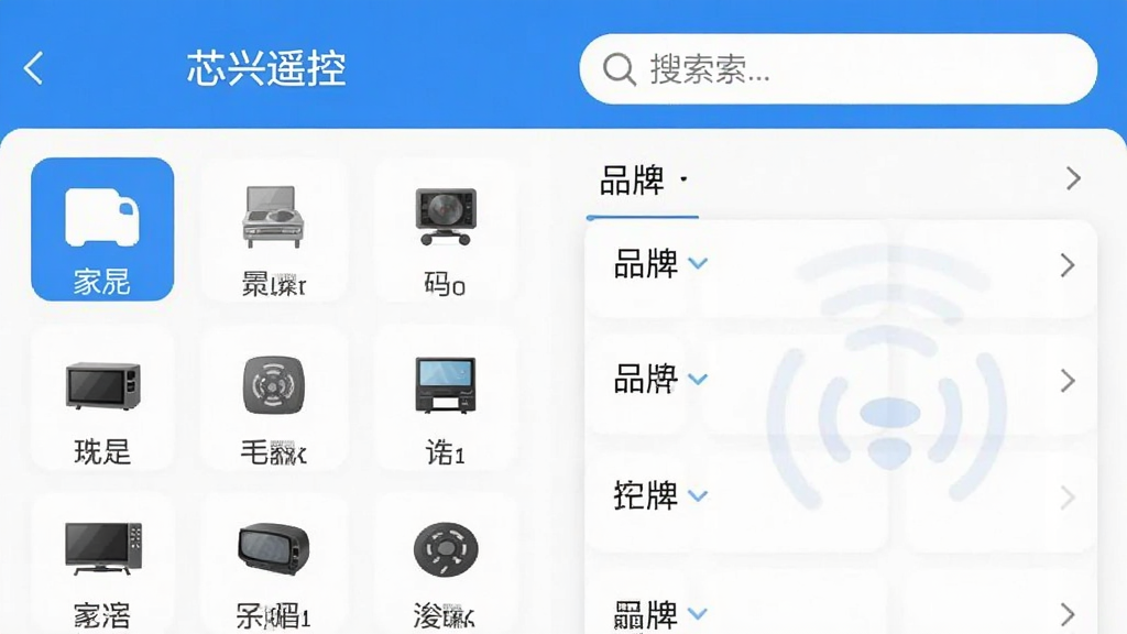 һ�š�о��ң�ء�App�Ľ����ͼ��չʾ�����������ҳ�棬����Ǽҵ�Ʒ��ͼ���б����Ҳ���Ʒ��ѡ����棬�����������򣬽��������ִ���������ɫ�������������޶���Ԫ��