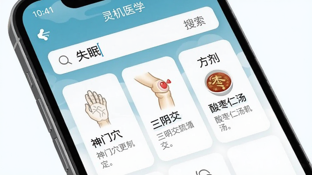 ����ҽѧApp�������棬�ֻ���Ļ��ʾ���������롰ʧ�ߡ����·��г����Ѩλ������Ѩ�������������ͷ��������������������������Ƭ����Ƭ����Сͼ��ͼ�Ҫ˵�������沼���������������