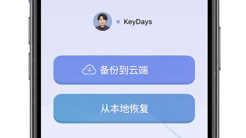 һ��KeyDaysӦ�ñ�����ָ������ʾ��ͼ���������ֻ���Ļ��ʾ