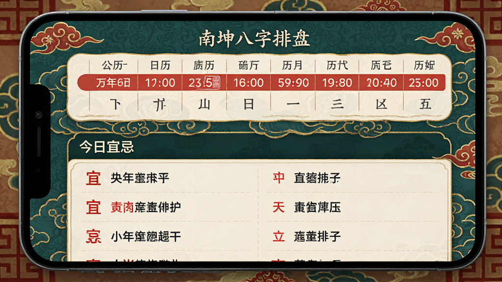�������������ѯ���棬�ֻ���Ļ��ʾ�������������̡�������ģ�飬�Ϸ��ǹ���ũ�����գ��·��ǽ����˼��б����˼������ú�ɫ�ͺ�ɫ�������֣������Ǵ�ͳ�й������������ֹ����������š�