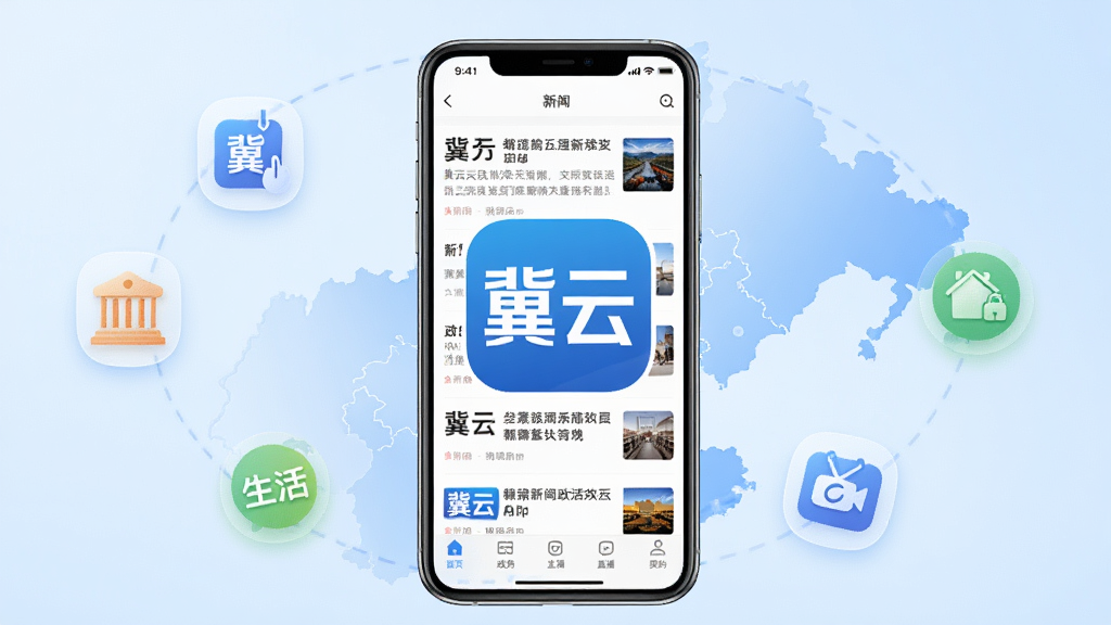 һ��չʾ����App����ȫò��ͼƬ�����������Ǽ���App��ͼ����ֻ����棬�ֻ���Ļ��ʾ��������Ѷ�б��͵ײ��������������ǵ���ɫ�Ľ��䣬��Χ�����źӱ���ͼ�����ͼ��������Ĺ���ͼ���硰���񡱡����������ֱ�����������������ִ������ʸɾ����޶���Ԫ��