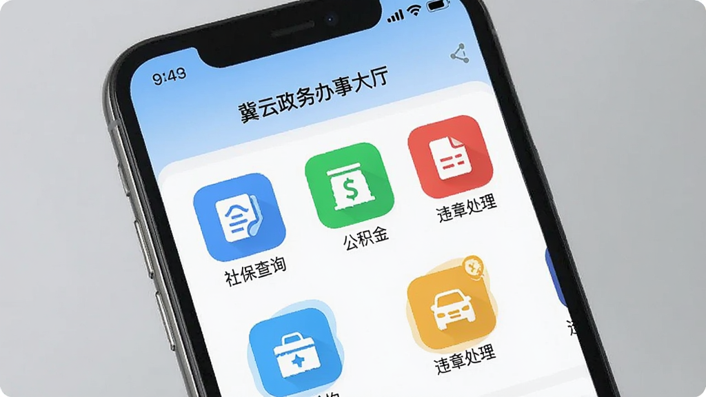 һ��չʾ����App������¹��ܵ�ͼƬ�������������ֻ���Ļ����Ļ����ʾ�ż���App��������´������棬�С��籣��ѯ�����������𡱡���Υ�´������Ȳ�ɫͼ���������У������������ˣ�����Ϊ��͵Ļ�ɫ������������������Ԫ��