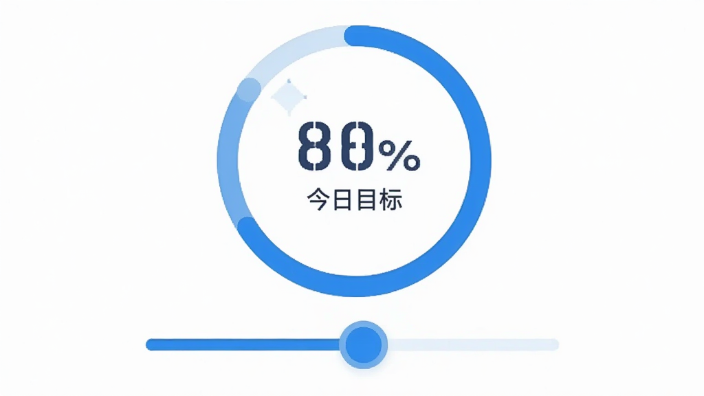 ������·�˶���Ŀ���趨�����ͼ����������һ��Բ����������ʾ����Ŀ����ɰٷֱȣ�Բ���м������ֺ�