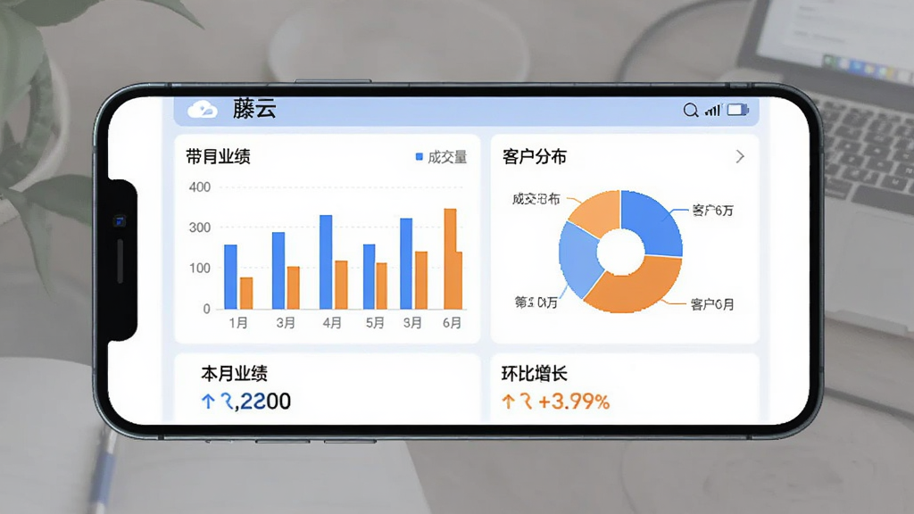 �ֻ���Ļչʾ�����ơ�App������ͳ��ҳ�棬����������״ͼ�ͱ�״ͼչʾ���������ɽ����Ϳͻ��ֲ���ͼ����ɫ����ɫ�ͳ�ɫΪ�����·��С�����ҵ�����͡��������������ֱ�ǩ������ɾ����࣬��������Լ�����������޶���Ԫ��