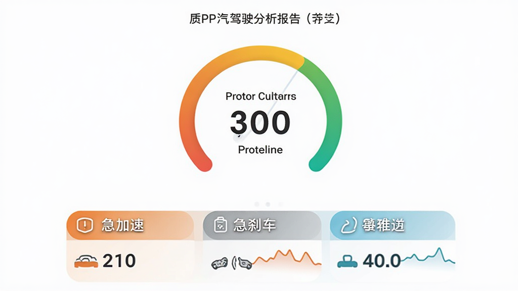 ��������APP�ļ�ʻ��Ϊ����������棬Բ�����ֱ���ʾ��ʻ�÷֣��·��г������١���ɲ�����¼��Ĵ������������ֱ�ۣ���ɫ�Ա����������ʸɾ�