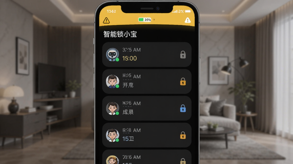 ����չʾ��������С����Ӧ�õ���Ϣ֪ͨ���Ľ��棬�ֻ���Ļ�������Ŷ���������¼֪ͨ��ÿ����¼����ʱ�䡢��Աͷ��Ϳ�����ʽͼ�꣬��Ļ�Ϸ��е�������20%�Ļ�ɫ���Ѻ������������ɫģʽ�µļҾӻ�������������������ʸɾ��޶���Ԫ��