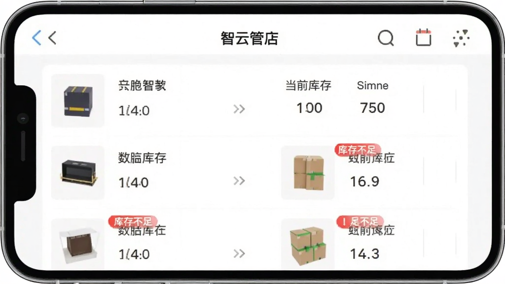 һ��չʾ���ƹܵ�����������ͼƬ�������������ֻ���Ļ����Ļ����ʾ���ƹܵ�APP�Ŀ���б�ҳ�棬ҳ��������ƷͼƬ�����ơ���ǰ������������м�����Ʒ�Ա��к�ɫ�Ŀ�治�����ѱ�ǩ�����沼������������࣬���ʸɾ����޶���Ԫ��