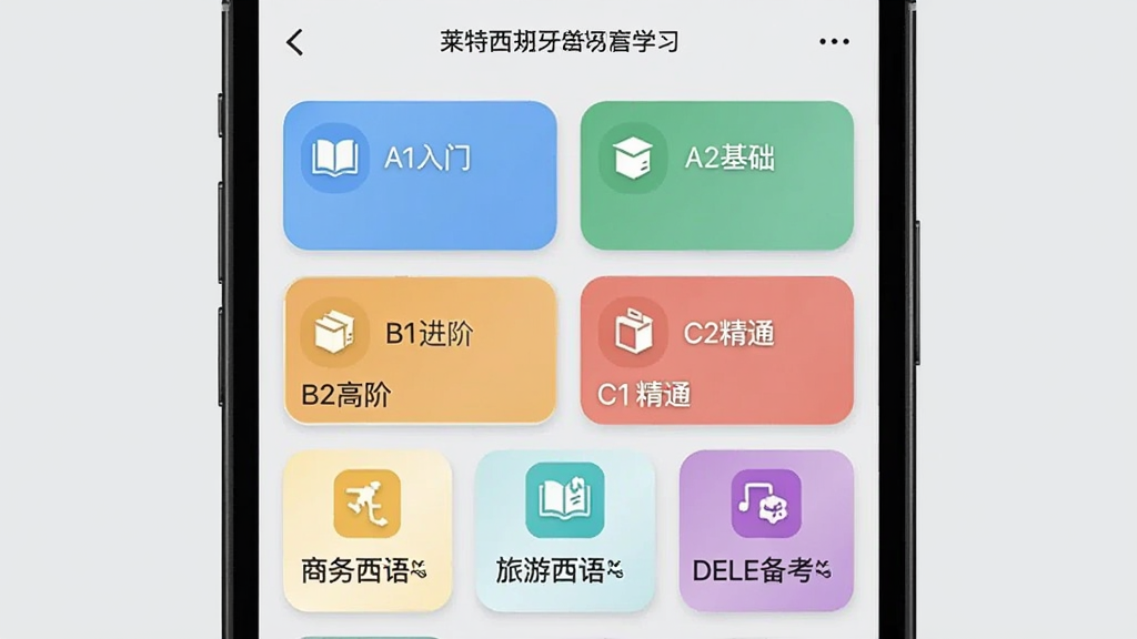 ������������ѧϰ�����ʴʿ�ѡ����棬�ֻ���Ļ��ʾ����ʿ���࿨Ƭ������A1���š�A2������B1���ס�B2�߽ס�C1��ͨ�Լ���������������DELE�����ȱ�ǩ����Ƭ�Բ�ɫͼ�����֣��������룬������ǳ��ɫ��������ִ������ʸɾ��޶���Ԫ��