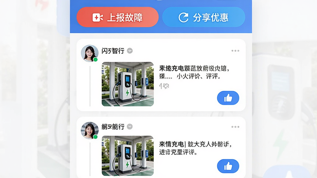 һ�š��������С�App���������ʾ��ͼ��չʾ�û���̬�б���ÿ����̬�����û�ͷ�񡢳��վ��Ƭ���������ۺ͵��ް�ť�������С��ϱ����ϡ��͡������Żݡ����������ڣ����岼����ˬ������罻���������Ȼ��ڣ����ʸ���ɾ�