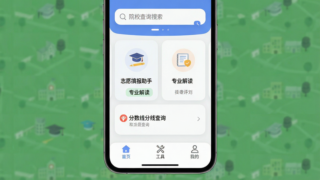 ��ѧ����ʦ �ֻ�Ӧ�ý���չʾ ������һ������ִ�����ѧ�滮APP��ҳ�� �����Ϸ���ʾԺУ��ѯ������ �м�������־Ը����֡�רҵ����������߲�ѯ�ȹ��ܿ�Ƭ �ײ�Ϊ��ҳ�����ߡ��ҵ�������ǩ�� �Ű��������� ����ִ���ƽ�� ϸ��Բ�� ���ʸɾ� �޶���Ԫ��