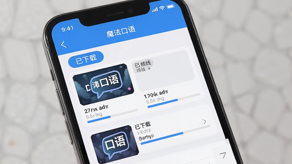 生图提示词:手机屏幕展示