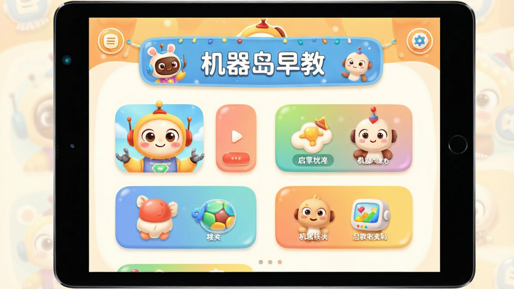 һ��չʾ���������App����ȫò�ĳ���ͼ��������һ̨�������õ�ƽ����ԣ���Ļ����ʾ���������App�������棬�������пɰ��Ŀ�ͨIP����ͼ�������ѧϰģ����ڣ����ּ���������Ű���ƽ��ͼ��Ӷ������Ϊ�������Ϊ������ů�Ķ�ͯ�廭�磬ϸ����ͻ��Բ��İ�ť����͵�ɫ�ʹ��ɣ����ʸɾ����޶���Ԫ�أ������пɼ�����������̡�����