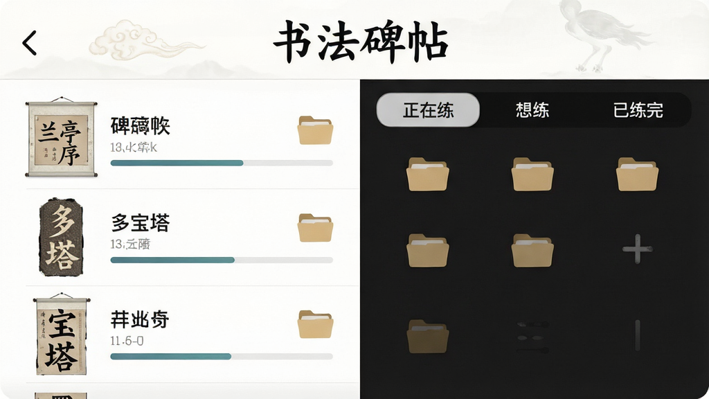 �鷨����App�����������ղؽ��棬��������ʾ���鷨���������ֱ��⣬���Ϊ�����ر����б�������ͤ�򡢶౦�����ȣ��Ҳ�Ϊ�ղط����ǩ�������������������������ꡱ������Ϊ���ҷ����������棬���Ϊ�ִ���Լ��ŷ��ϣ�ϸ�ڰ������ؽ��������ļ���ͼ�꣬���������ɾ����޶���Ԫ��