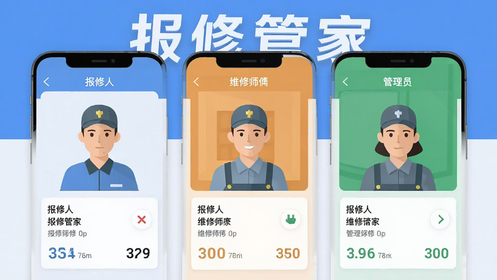 ���޹ܼ�App���ɫЭͬ�������棬�ֻ���Ļ��������ʾ�����ˡ�ά��ʦ��������Ա��ͬ��ͼ��������