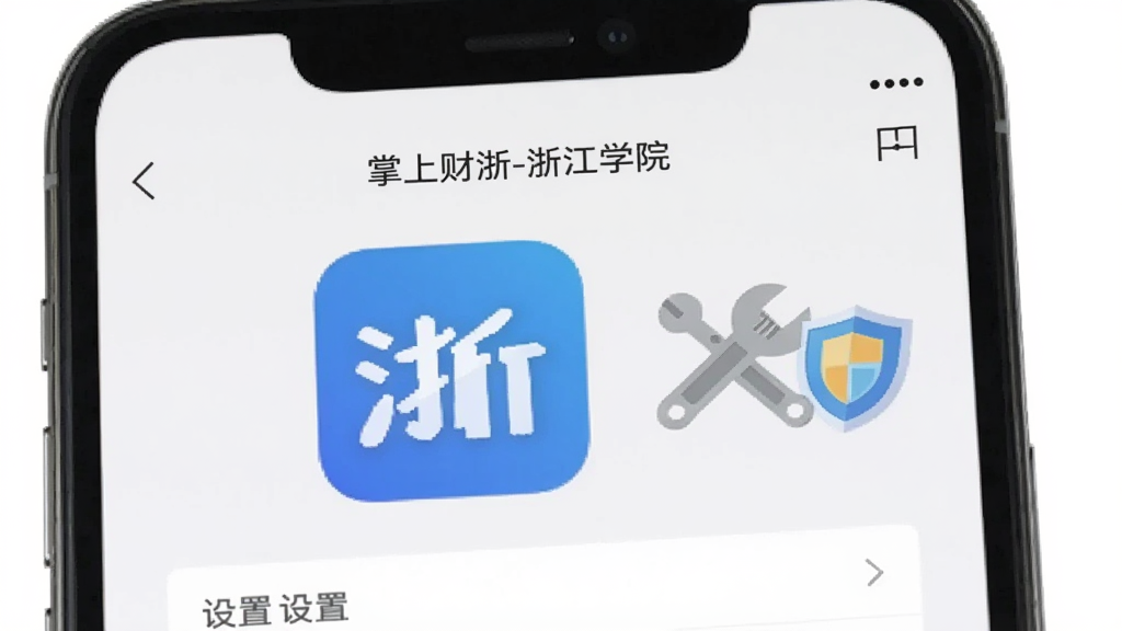 �ֻ���Ļ��ʾ�����ϲ���-�㽭ѧԺ��App������ҳ�棬�Ա���һ�����ֺͶ���ͼ�꣬������ǳ��ɫ����ƽ����Ʒ�񣬻���ɾ����޶���Ԫ�أ����廭�ʡ�