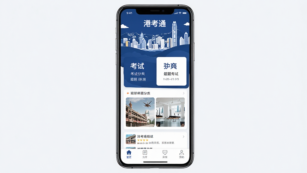 һ���ֻ�Ӧ�ý���չʾͼ�����������ǡ��ۿ�ͨ��App�������棬��������۳��м�Ӱװ�Σ��м��������Ŀ��Է��࿨Ƭ����ĿԤ�����ײ���������࣬������ɫ�������Ͱ�ɫΪ��������ִ���ƽ�����ʸɾ��������޶���Ԫ��