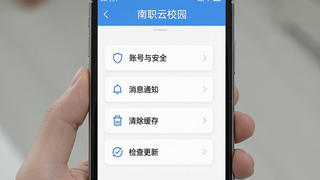 ��ְ��У԰���ֻ��ϵ����ý��棬��ʾ���˺��밲ȫ������Ϣ֪ͨ����������桱�������¡���ѡ������Ǽ��İ�ɫ��Ƭ��񣬶����С���ְ��У԰�����֣����ʸɾ�����