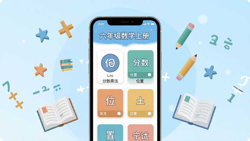 һ��չʾ���꼶��ѧ�ϲ�app������ĺ���ͼ�����������Ǵ򿪵������ֻ���Ļ����Ļ����ʾ�����꼶��ѧ�ϲ��ͬ��Ŀ¼����Բ�������˷���λ�õ��½ڿ�Ƭ����Ļ�Ա�Ư������ѧ���š�Ǧ�ʺͿα�Ԫ�أ�������ǳ��ɫ���䣬������±�ƽ�������־��жԳƣ����ʸɾ��������޶���Ԫ��