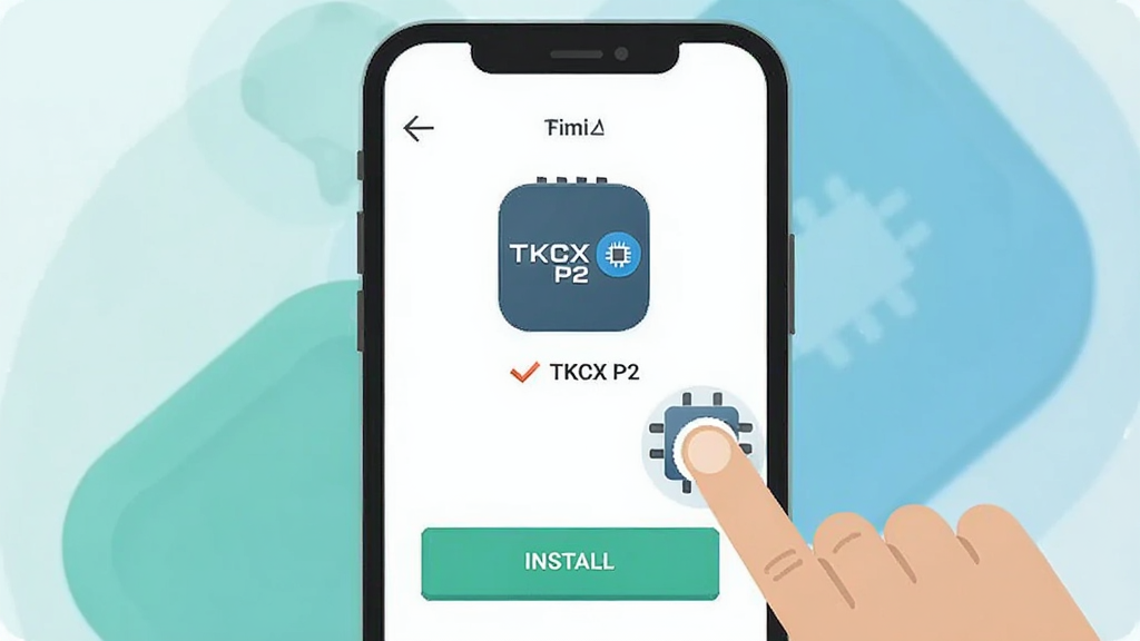 һ��չʾTKCX P2��װ�̵̳�ͼƬ�������������ֻ���Ļ��ʾ��װ���棬��Ļ����