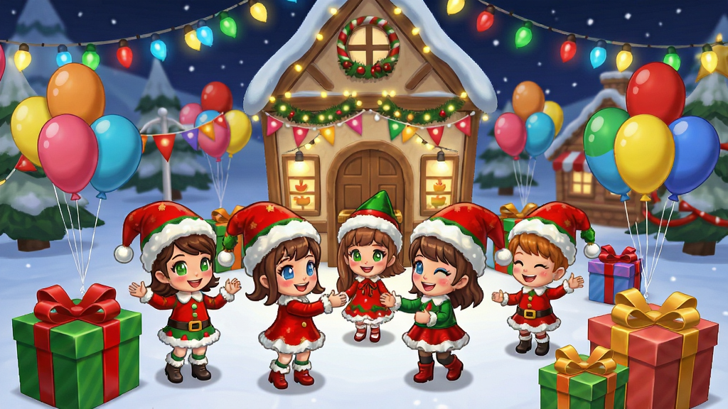 �׼�С��������Ϸ�ڵ�һ���������ⳡ�����вʵơ����������У���ɫ�Ǵ��Ž��շ�װ����ף����������������գ�����ǿ�ͨ������ɫ�����ޣ��������֣������������޶���Ԫ��