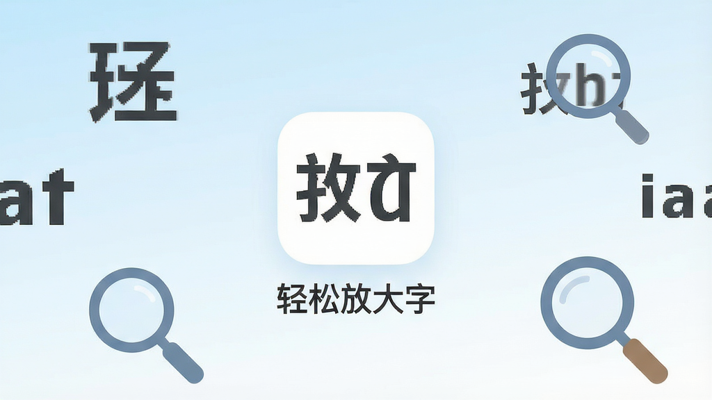 һ�Ÿɾ������ֻ�App����չʾͼ������������Ӧ��ͼ�꣬ͼ���·�����д�š����ɷŴ��֡���������ǳ������ɫ����ͽ��䣬��ΧƯ���ŷŴ�����ֿ�ͷŴ�ͼ�꣬�������ƽ�������־��жԳƣ����ʸɾ��޶���Ԫ��
