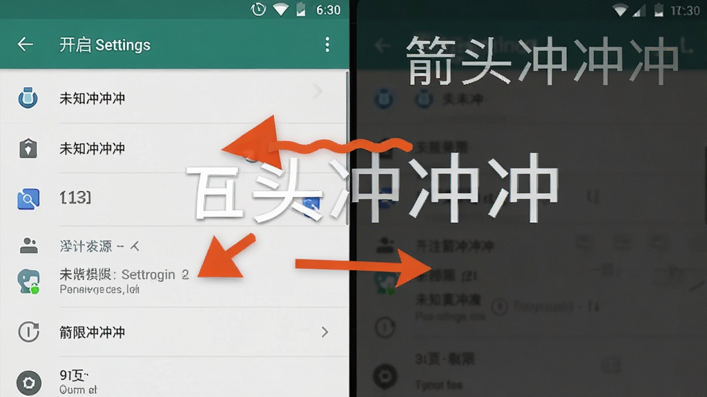 一张手机设置界面的截图,展示如何开启未知来源应用安装权限,界面中有箭头指示操作步骤,背景是安卓系统的设置菜单,风格简洁明了,画质清晰,干净无多余元素,图片中带有文字
