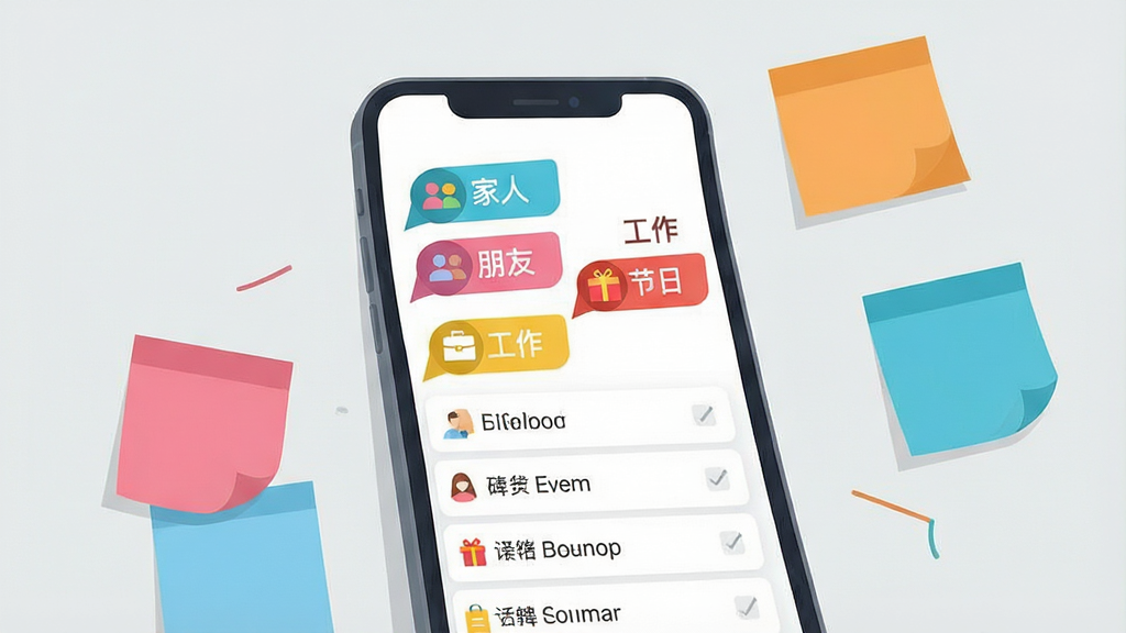 һ��չʾ�ֻ�App�����������Ĳ廭���������ֻ���Ļ����ʾ�Ŷ����ɫ��ǩ����ǩ�Ϸֱ�д�š����ˡ��������ѡ������������������ա������֣�ÿ����ǩ�Ա���Сͼ�꣬��ǩ�·�������������¼��б����ֻ��Ա�ɢ���ż�����ɫ��ǩֽ������Ϊǳ��ɫ������ִ���ƽ�����ʸɾ����޶���Ԫ��
