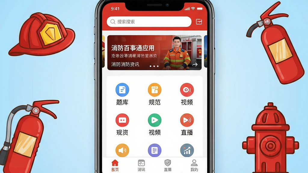 ��������ͨӦ��������չʾ�������������ֻ���Ļ����Ļ����ʾ��������ͨApp����ҳ����������������������Ѷ�ֲ�ͼ���м��ǹ���ͼ�����������⡢�淶����Ƶ��ֱ������ڣ��ײ�Ϊ��������������ǳ��ɫ���䣬��Χ��������ͷ���������������˨�ȿ�ͨԪ�أ�����������רҵ�����������ɱ棬���ʸɾ��޶���Ԫ��