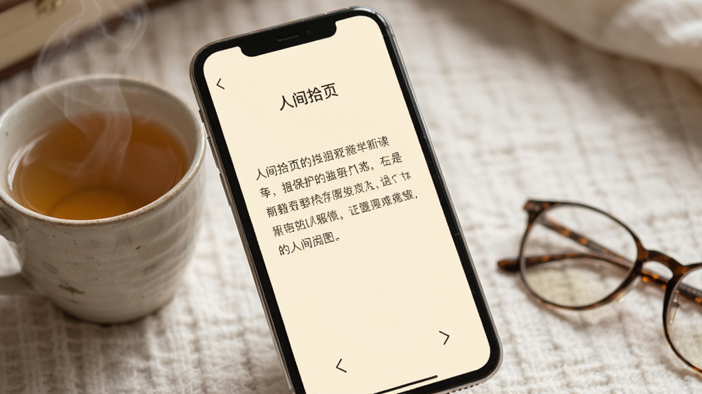 AI��ͼ���ֻ���Ļ��д����ʾ���˼�ʰҳ���Ķ����棬�����Ű����룬����Ϊ�׻�ɫ����ģʽ���ײ�ֻ�м򵥵ķ�ҳ��ͷ��û�й�������ֻ��Ա߷���һ���Ȳ��һ���۾������ּ�࣬�������ϵ��ϸ����ͣ����ʸɾ��޶���Ԫ��