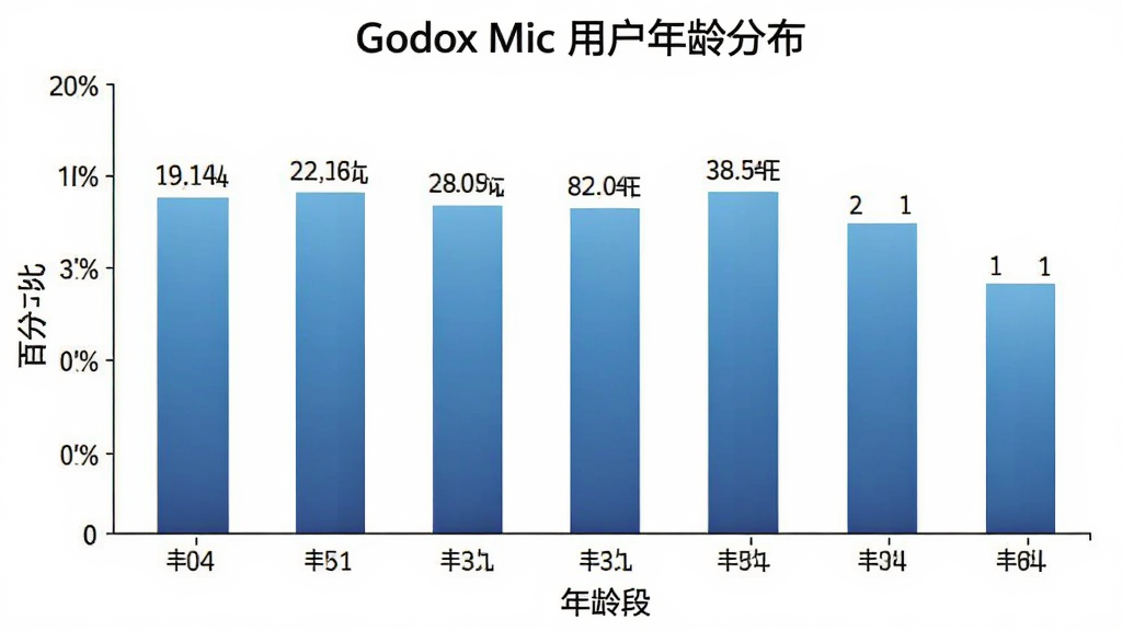 һ��չʾGodox Mic�û�����ֲ�����״ͼͼƬ��ͼƬ����ΪGodox Mic�û�����ֲ�������Ϊ����Σ�����Ϊ�ٷֱȣ�������ɫΪ������ɫ�����ݱ�ǩ�����ɼ�������Ϊ��ɫ������������޶���װ�Σ����ʸɾ�