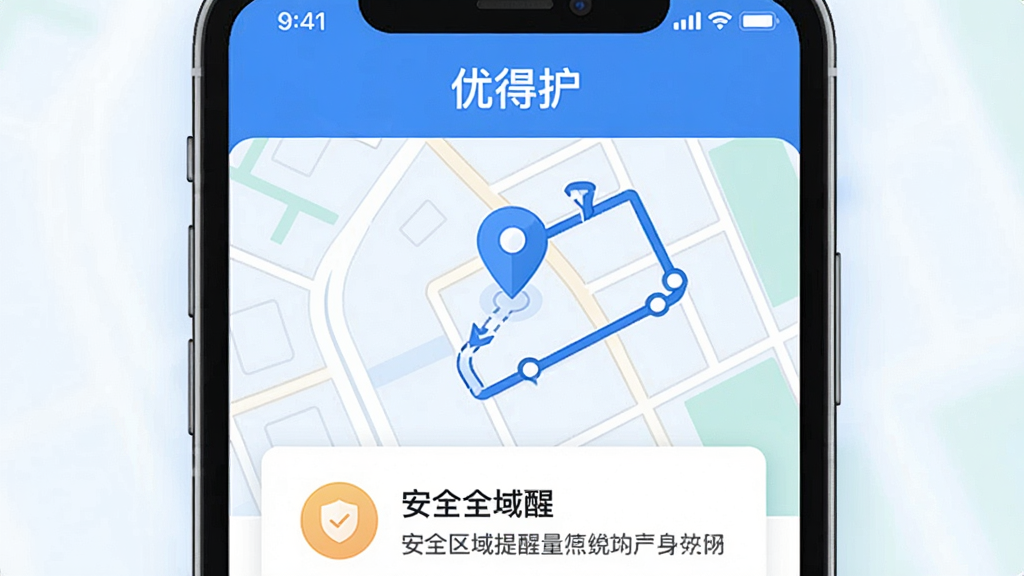 һ��չʾλ���ػ����ܵĲ廭������������һ���ֻ���Ļ��ʾ��ͼ���棬��ͼ���ж�λͼ��͹켣·�ߣ���Ļ�Ϸ��С��ŵû���Ӧ�����ƣ���ͼ�·��а�ȫ�������ѿ�Ƭ�����������½ṹΪ��������ִ���ͼӦ�÷��ɫ������ɫ�Ͱ�ɫΪ����ϸ�����������ʸɾ��޶���Ԫ��
