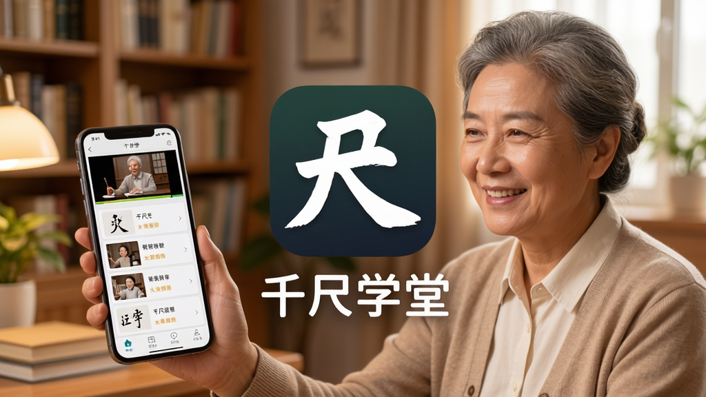 ǧ��ѧ��Ӧ��������չʾ������������ǧ��ѧ��App��ͼ������ƣ���������ܰ�ļ�ͥ�鷿������һλ�������û��������ֻ�΢Ц�ۿ��鷨��ѧ��Ƶ���ֻ���Ļ��չʾ�γ̷����б������岼�������������ů���У����ʸɾ������޶���Ԫ��